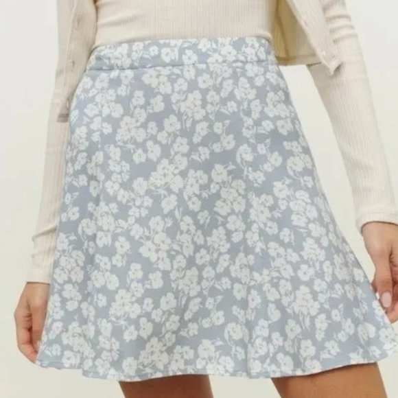 Reformation Dresses & Skirts - Reformation Blue Flounce Skirt